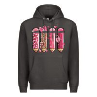 Smoke valentine' day teacher school pencils Premium Hoodie - MaliasSmallBusiness