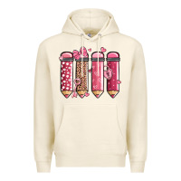 Tofu valentine' day teacher school pencils Premium Hoodie - MaliasSmallBusiness