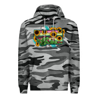 Slate Camo Montana Map Sunflower Cactus Serape Premium Hoodie - RanaPortraitStore