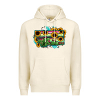 Tofu Montana Map Sunflower Cactus Serape Premium Hoodie - RanaPortraitStore