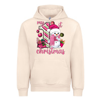 Sandshell My 1st. pink Christmas with cute snowman Urban Hoodie - NancyCooperArtShop