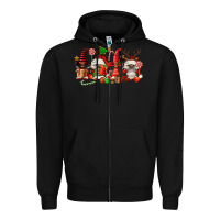 Black christmas afro gnomies Zipper Hoodie - FaDigitalArtStudio