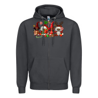 Smoke christmas afro gnomies Zipper Hoodie - FaDigitalArtStudio