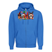 True Royal christmas afro gnomies Zipper Hoodie - FaDigitalArtStudio