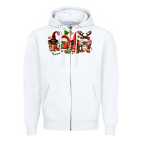 White christmas afro gnomies Zipper Hoodie - FaDigitalArtStudio