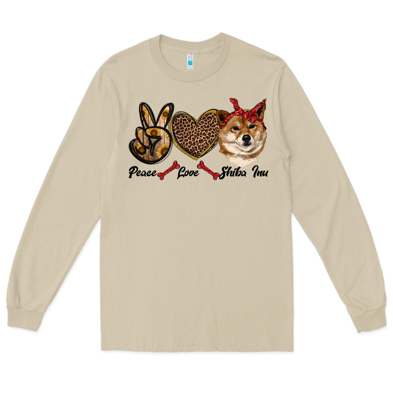 Peace Love Shiba Inu Long Sleeve Tee by RanaPortraitStore | Teevron