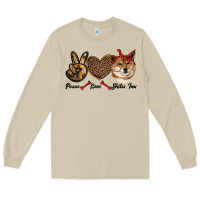 Mushroom peace love shiba inu Long Sleeve Tee - RanaPortraitStore