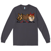 Smoke peace love shiba inu Long Sleeve Tee - RanaPortraitStore