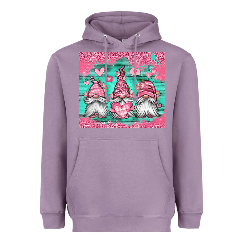 Valentines Day Gnomes Heavyweight Hoodie by Jasminsmagicworld | Teevron