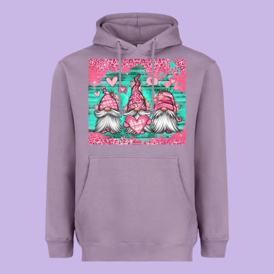 Valentines Day Gnomes Heavyweight Hoodie Designed By Jasminsmagicworld