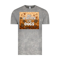 Cloud Rock life is better with dogs Vintage Tee - MaliasSmallBusiness