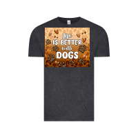 Life Is Better With Dogs Vintage Tee | Teevron