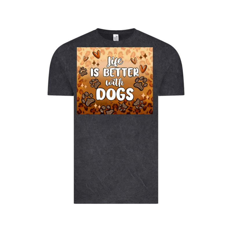 Life Is Better With Dogs Vintage Tee by MaliasSmallBusiness | Teevron