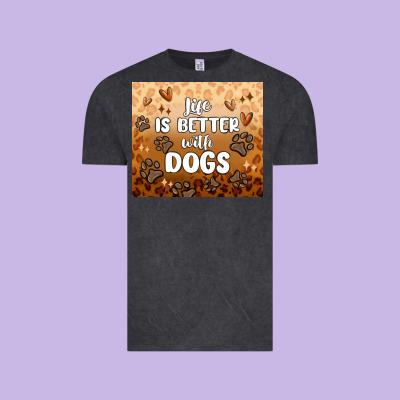 Vintage Tee life is better with dogs