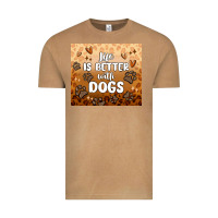 Vintage Camel life is better with dogs Vintage Tee - MaliasSmallBusiness