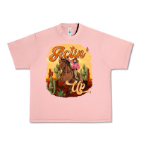 Salmon cowgirl actin up Urban Heavy Tee - texasbilliewilder