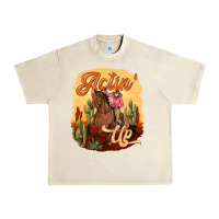 Sandshell cowgirl actin up Urban Heavy Tee - texasbilliewilder