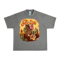 Tornado cowgirl actin up Urban Heavy Tee - texasbilliewilder