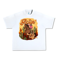 White cowgirl actin up Urban Heavy Tee - texasbilliewilder