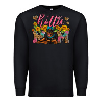 Black rottweiler mom Premium Sweatshirt - Artiststas