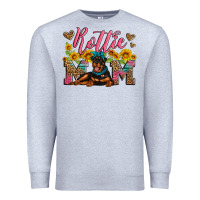 Heather Grey rottweiler mom Premium Sweatshirt - Artiststas