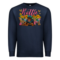 Navy rottweiler mom Premium Sweatshirt - Artiststas