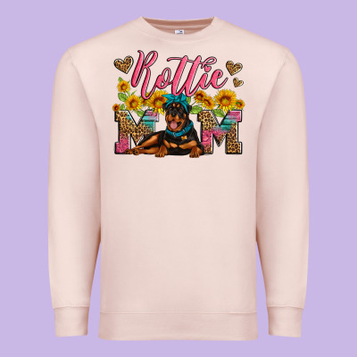 Rottweiler Mom Premium Sweatshirt Designed By Artiststas