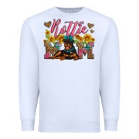 White rottweiler mom Premium Sweatshirt - Artiststas