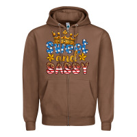 Chestnut usa sweet and sassy Zipper Hoodie - HRA Design Shop