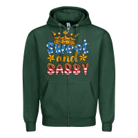 Sports Green usa sweet and sassy Zipper Hoodie - HRA Design Shop