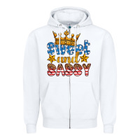White usa sweet and sassy Zipper Hoodie - HRA Design Shop