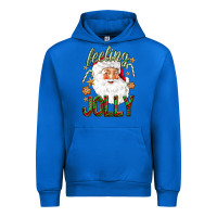 Cobalt Feeling Jolly with Santa Urban Hoodie - NancyCooperArtShop
