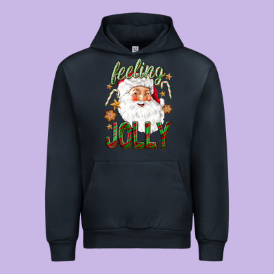 Feeling Jolly With Santa Urban Hoodie Designed By Nancycooperartshop
