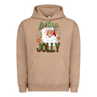 Pigment Burro Feeling Jolly with Santa Urban Hoodie - NancyCooperArtShop