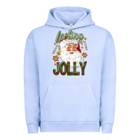 Pigment Grape Ice Feeling Jolly with Santa Urban Hoodie - NancyCooperArtShop
