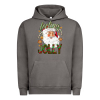 Pigment Tornado Feeling Jolly with Santa Urban Hoodie - NancyCooperArtShop