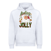 White Feeling Jolly with Santa Urban Hoodie - NancyCooperArtShop