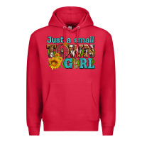 Cardinal just a small town girl with sunflowers and money Premium Hoodie - AdoDesignShop