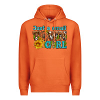 Carrot just a small town girl with sunflowers and money Premium Hoodie - AdoDesignShop