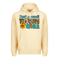 Pina Colada just a small town girl with sunflowers and money Premium Hoodie - AdoDesignShop