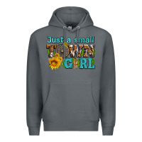 Rock just a small town girl with sunflowers and money Premium Hoodie - AdoDesignShop