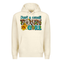 Sandshell just a small town girl with sunflowers and money Premium Hoodie - AdoDesignShop