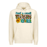 Just A Small Town Girl With Sunflowers And Money Premium Hoodie | Teevron
