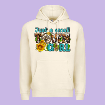 Just A Small Town Girl With Sunflowers And Money Premium Hoodie Designed By Adodesignshop