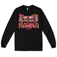Black football nana with leopard Long Sleeve Tee - Zillion Design Studio