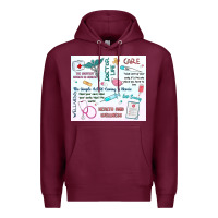 Burgundy doctor life Premium Hoodie - MaliasSmallBusiness