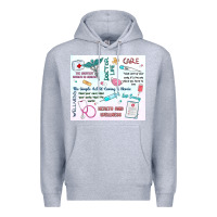 Heather Grey doctor life Premium Hoodie - MaliasSmallBusiness