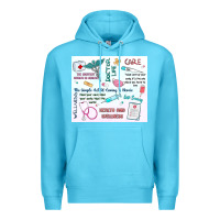 Ocean Blue doctor life Premium Hoodie - MaliasSmallBusiness