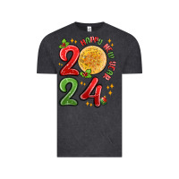 Vintage Black happy new year 2024 Vintage Tee - MaliasSmallBusiness