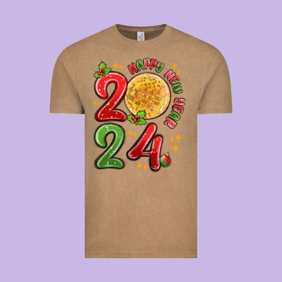 Vintage Tee happy new year 2024
